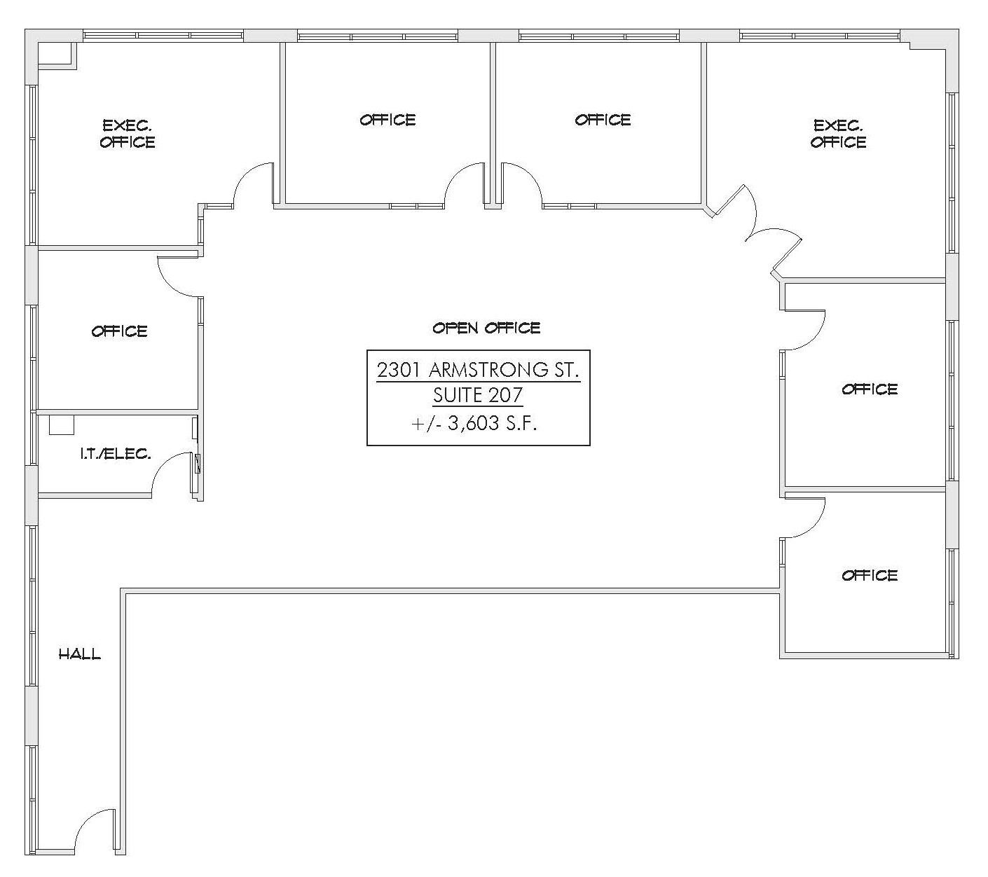 2301 Armstrong Street - Suite 207 - 3,603+/- Sq. ft. - Image 2