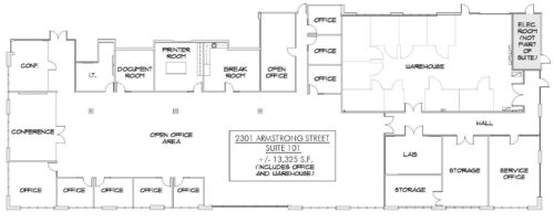 2301 Armstrong Street - Suite 101 - 13,325+/- Sq. ft. - Image 2